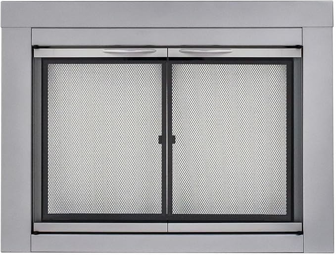 Pleasant Hearth Alpine Collection Fireplace Glass Door 1