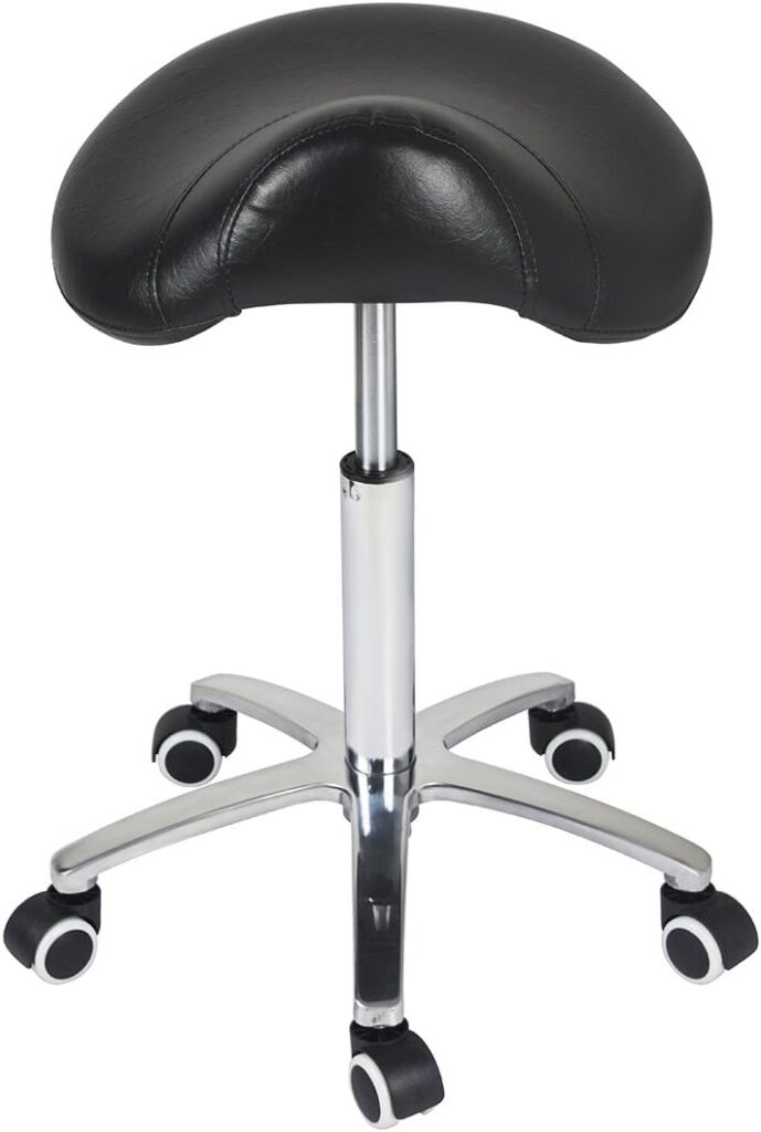 Antlu Ergonomic Rolling Saddle Stool