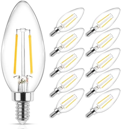 Ascher Classic E12 LED Candelabra Light Bulb 1