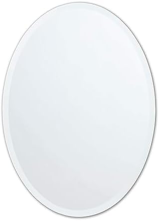 Better Bevel Frameless Oval Mirror