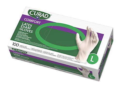 CURAD Comfort Disposable Medical Latex Gloves 1