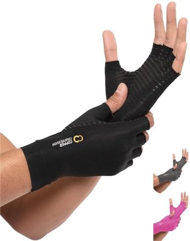 Copper Compression Arthritis Gloves 1