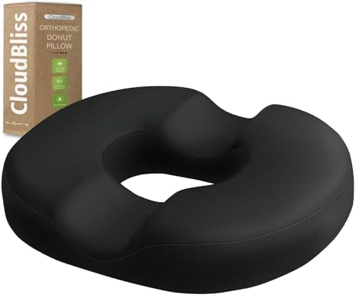 Donut Pillow Seat Cushion Chair Pad for Tailbone Pain Relief and Hemorrhoids 1