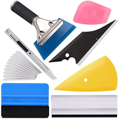 EHDIS Vinyl Wrap Tool Window Tint Kit 7 Pieces Vehicle Tinting Tools Car Glass