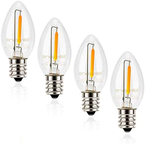 Emotionlite Night Light Bulbs C7 Candelabra LED Light Bulbs 1