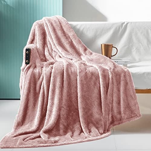 Exclusivo Mezcla Plush Fuzzy Fleece Throw Blanket Extra Large 1