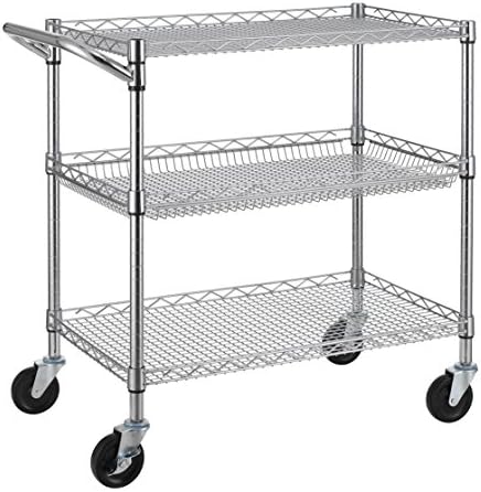 Finnhomy 3 Tier Heavy Duty Commercial Grade Utility Cart 1