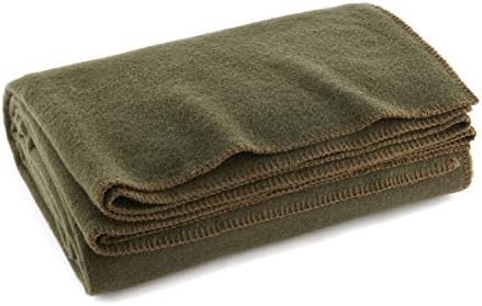 Olive Drab Green Warm Fire Retardant Blanket 1