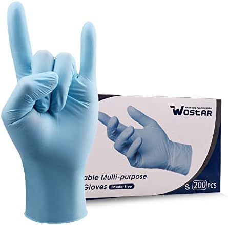 Wostar Nitrile Disposable Gloves Powder