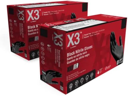 X3 Black Nitrile Disposable Industrial 1