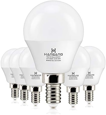 hansang E12 LED Bulb Daylight 5000K 60 Watt Equivalent Ceiling Fan Light 1