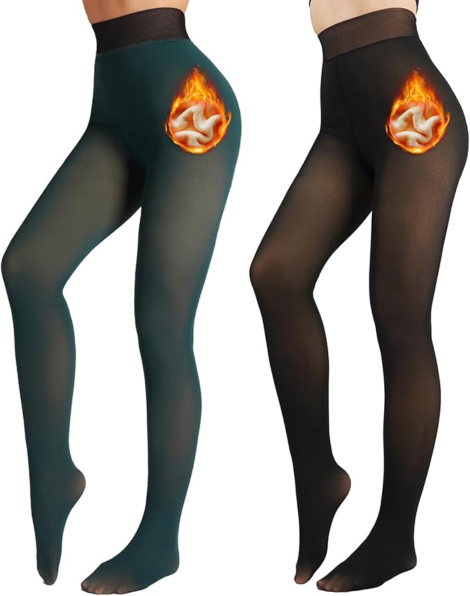 Stay Warm with X CHENG Fleece Lined Tights 1