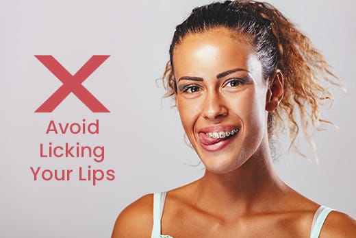 Avoid Touching Licking Your Lips