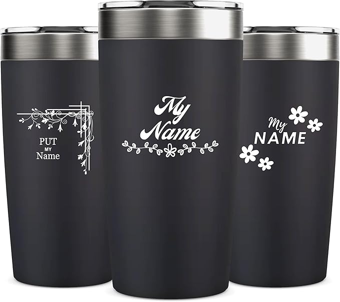 Personalized Stainless Steel Travel Coffee Tumbler