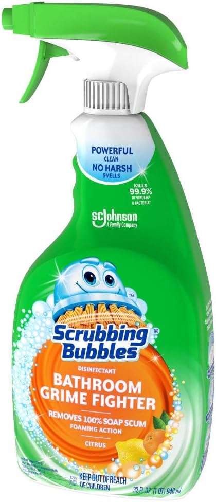 Scrubbing Bubbles Disinfectant Bathroom Grime Fighter Spray