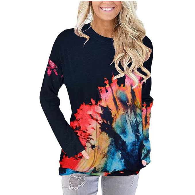 tie dye shirt sweatshirt